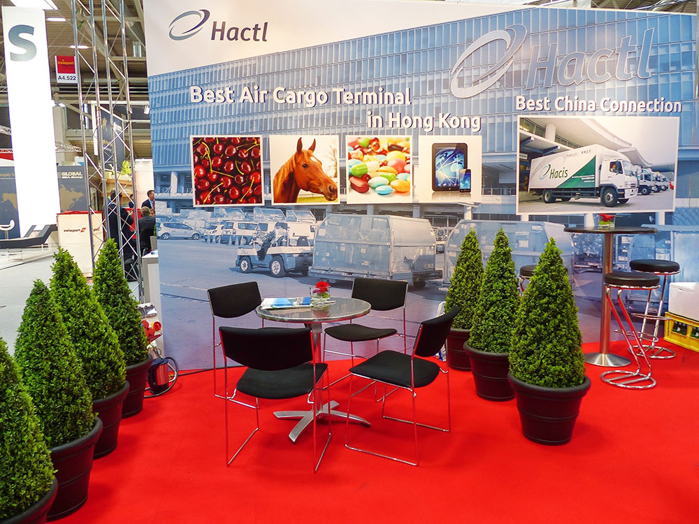 Exhibition Booth for Hactl at Air Cargo Europe in Munich 